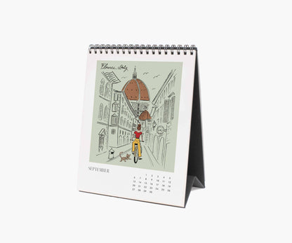Rifle 2026 Travel Sketchbook Desk Calendar