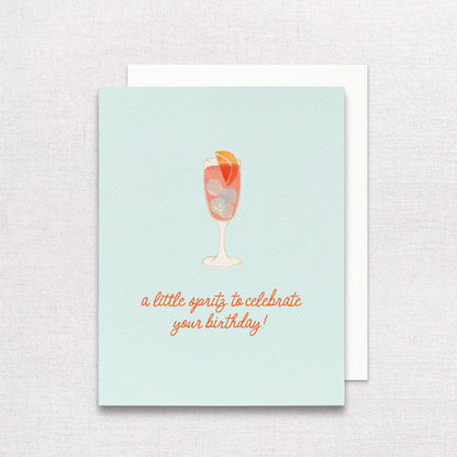 Aperol Spritz Birthday Greeting Card