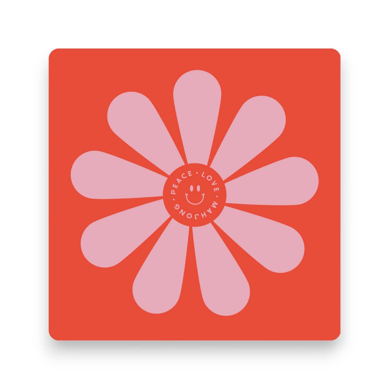 Peace Love Mahjong Mat | Flower Cherry Bloom