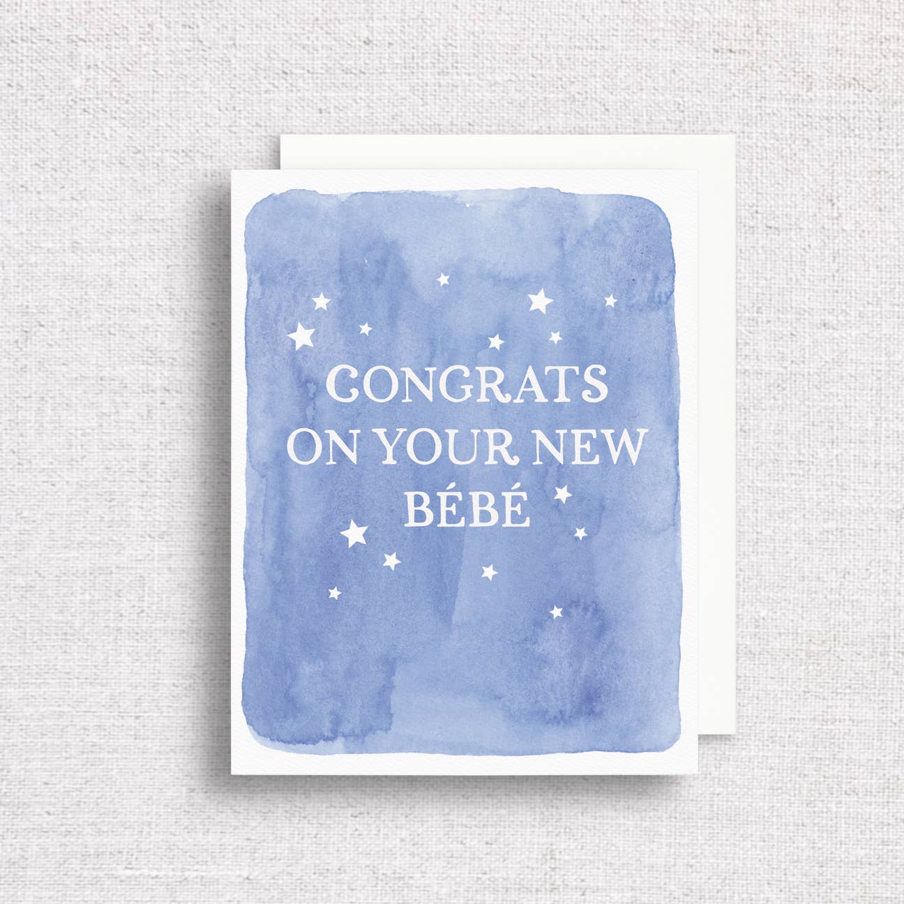 Congrats on Your New Bébé Greeting Card | Baby Shower Card