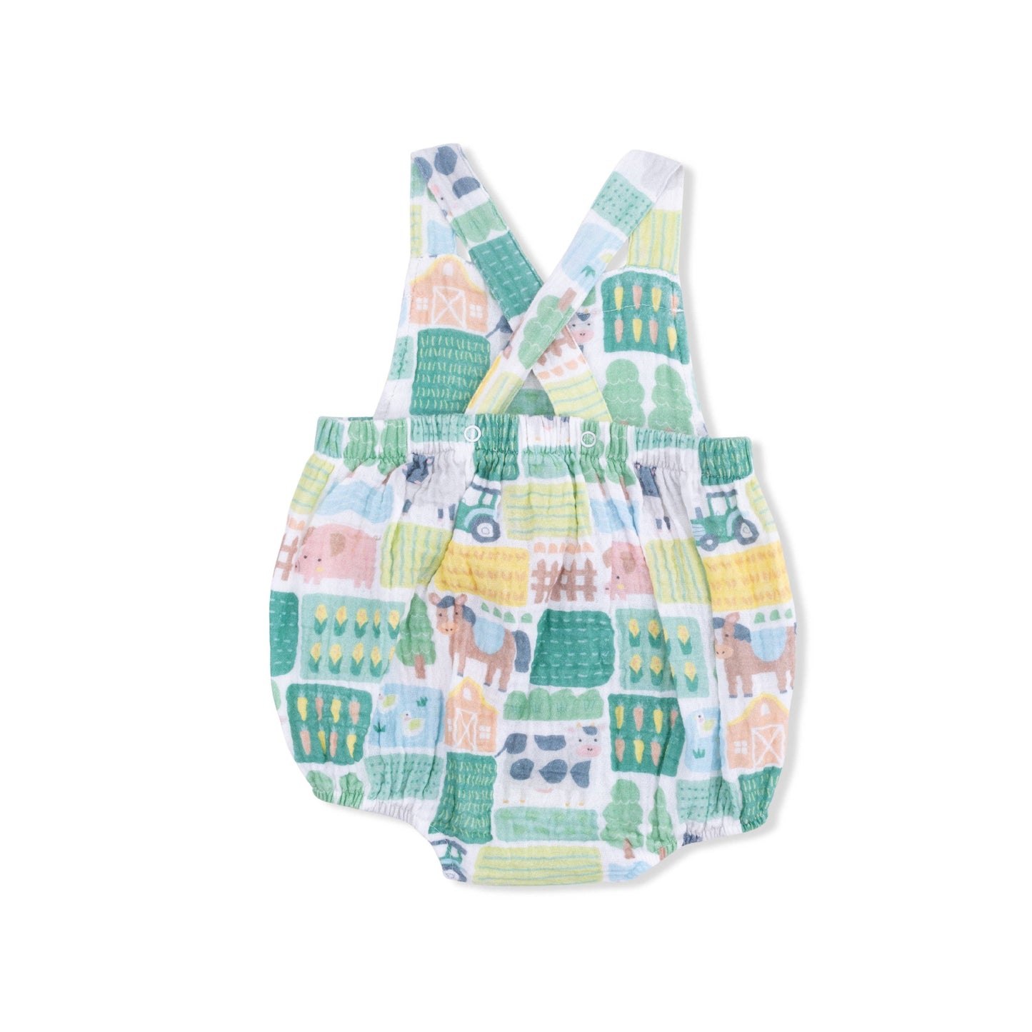 Angel Dear Patchwork Farm | Retro Sunsuit