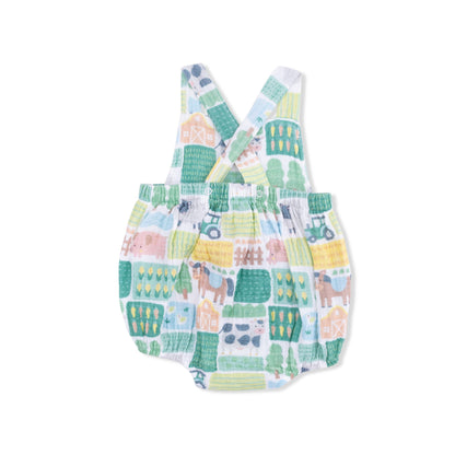 Angel Dear Patchwork Farm | Retro Sunsuit