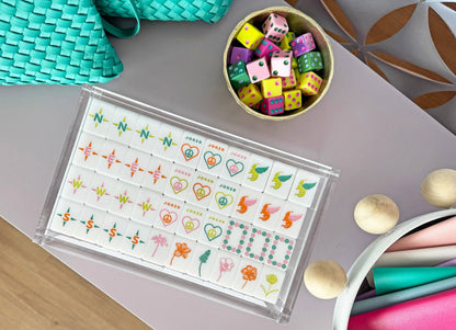 Peace Love Mahjong Tile Display Box | Lucite