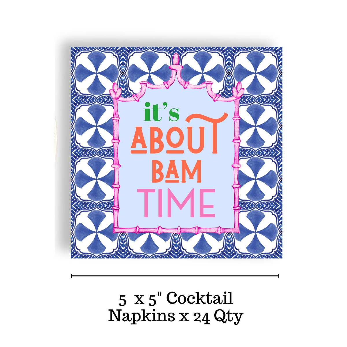 Paper Cocktail Napkin | Bam Time