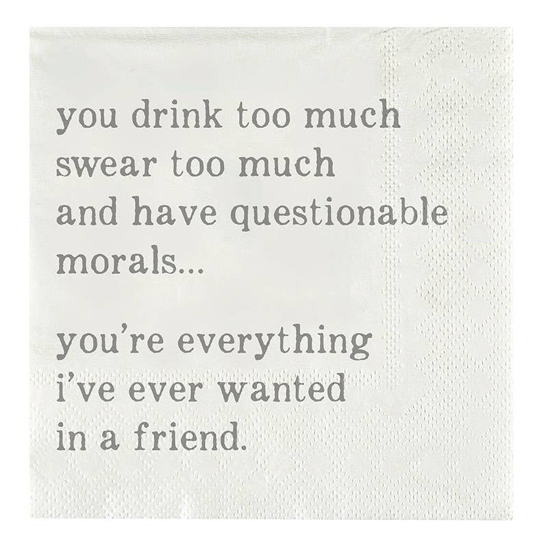 Questionable Paper Cocktail Napkins