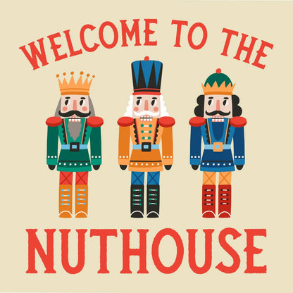 Welcome To The Nuthouse Paper Cocktail Napkins