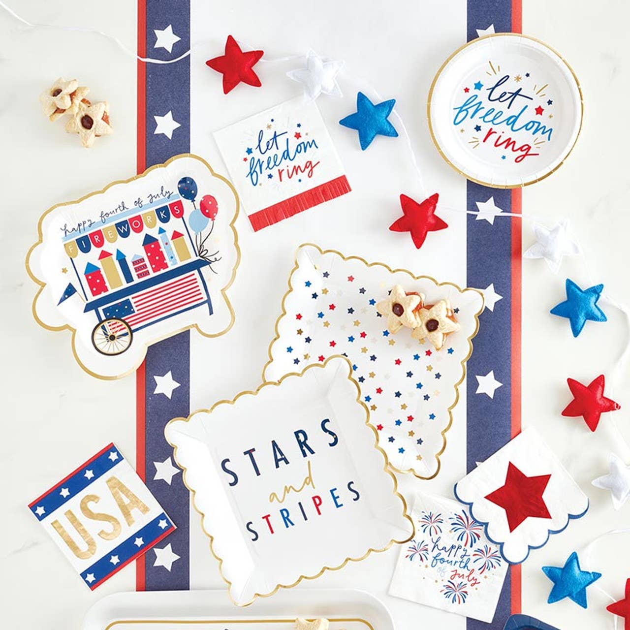 4th of July Paper Table Runner