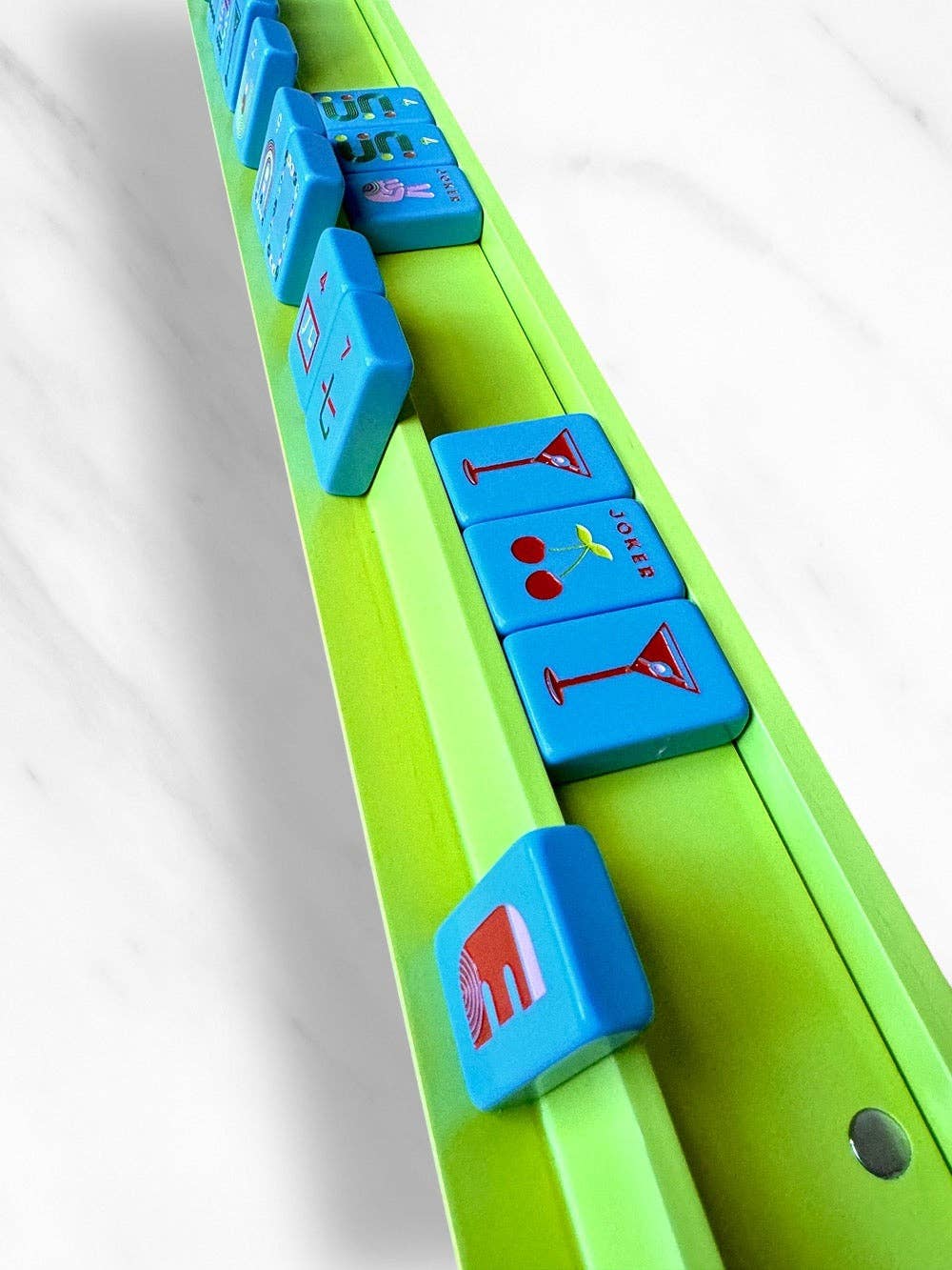 Peace Love Mahjong Mahjong Racks & Pushers Chartreuse
