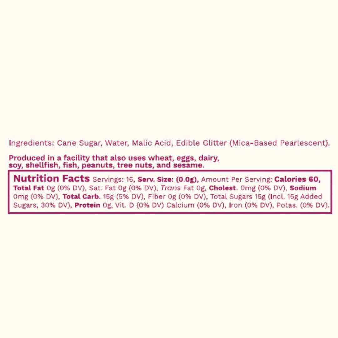 Glitter Simple Syrup | 16 fl oz