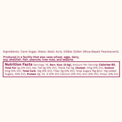 Glitter Simple Syrup | 16 fl oz