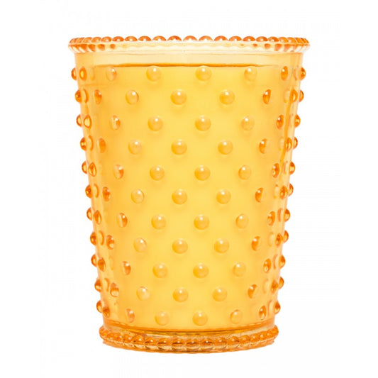 Simpatico Golden Harvest Hobnail Glass Candle