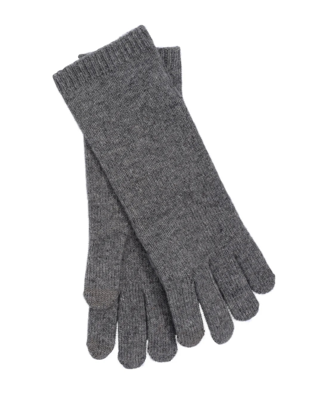 Wool/Cashmere Gloves- Granite Heather