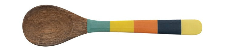 Multi Striped Yellow Wooden Spoon