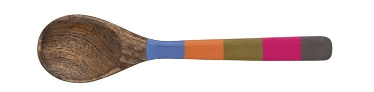 Multi Striped Pink Wooden Spoon