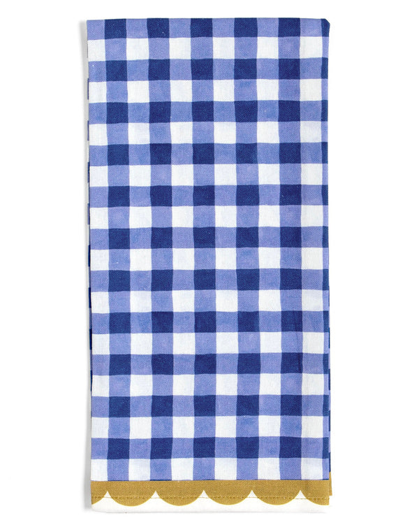 Blue Gingham Tea Towel