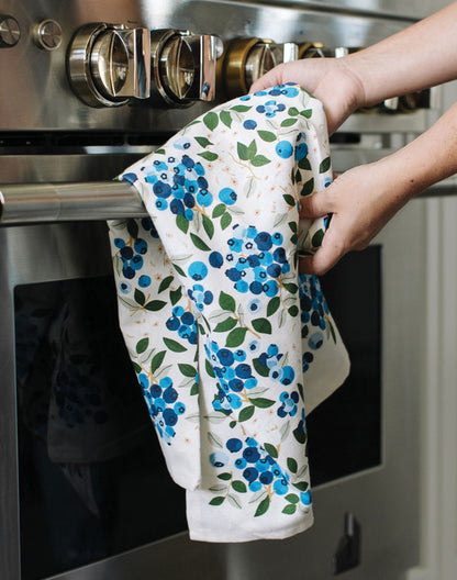 Blueberry Pattern Tea Towel