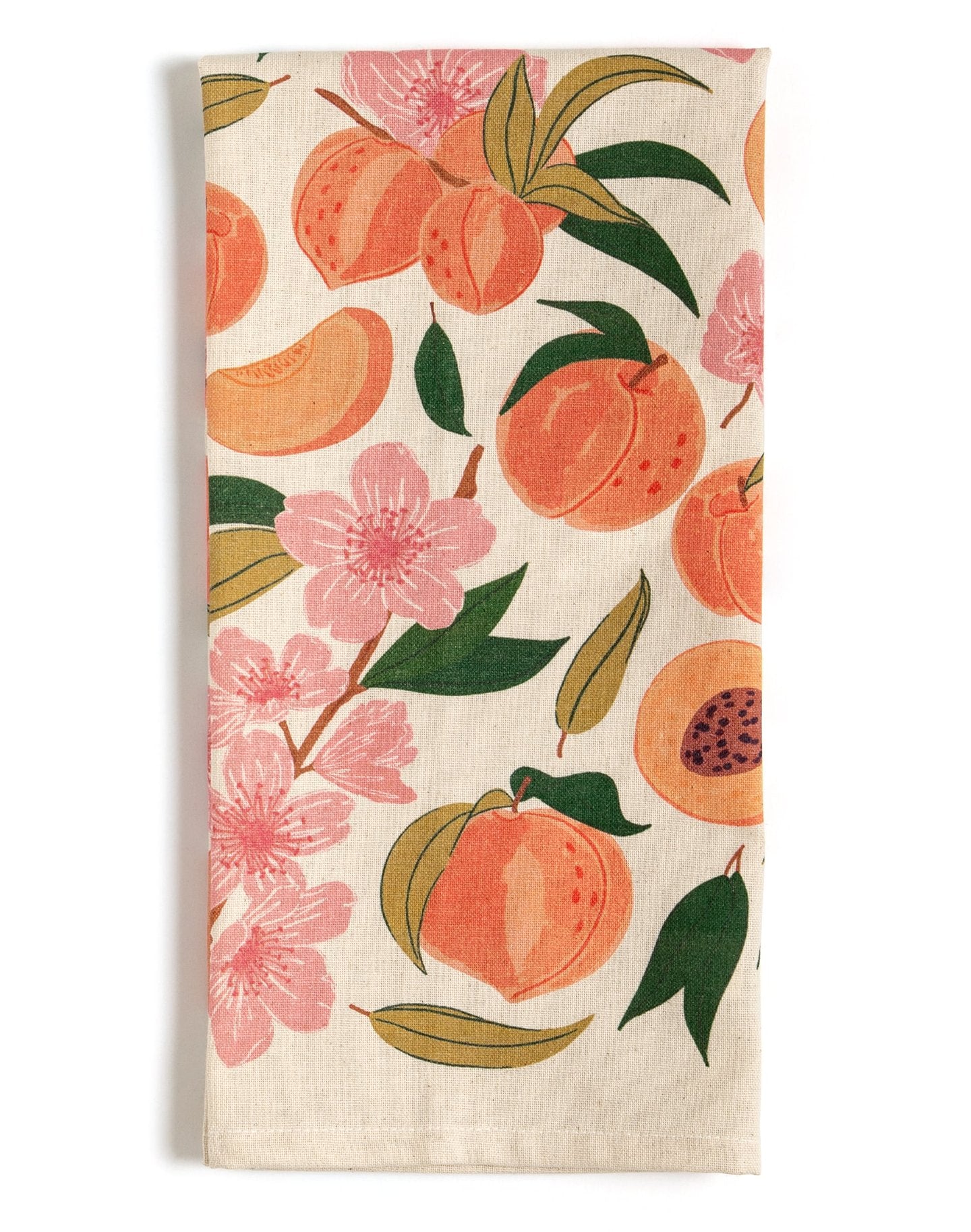 Peach Pattern Tea Towel