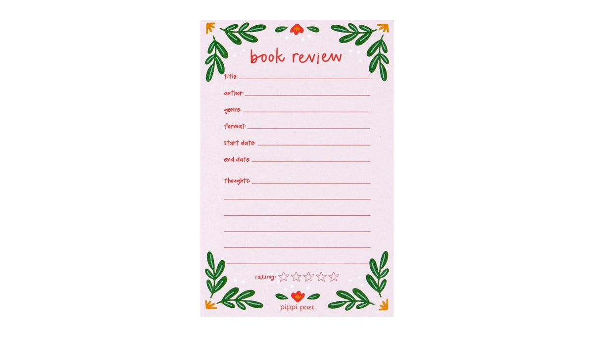 Book Review Notepad 4x6