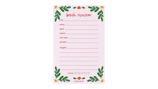Book Review Notepad 4x6