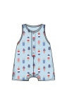 American Ice Cream Sleeveless Shortie Romper