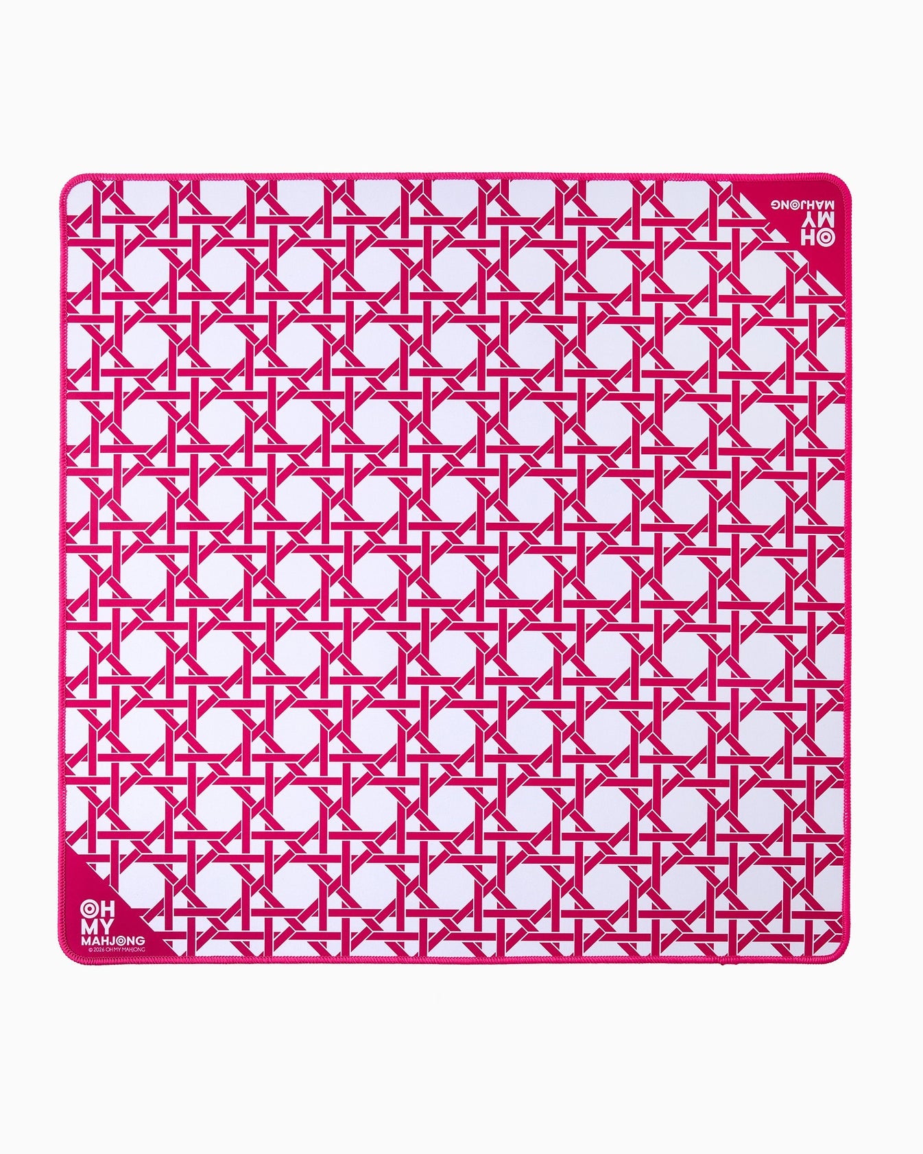 mini Pink Cane Mahjong Mat