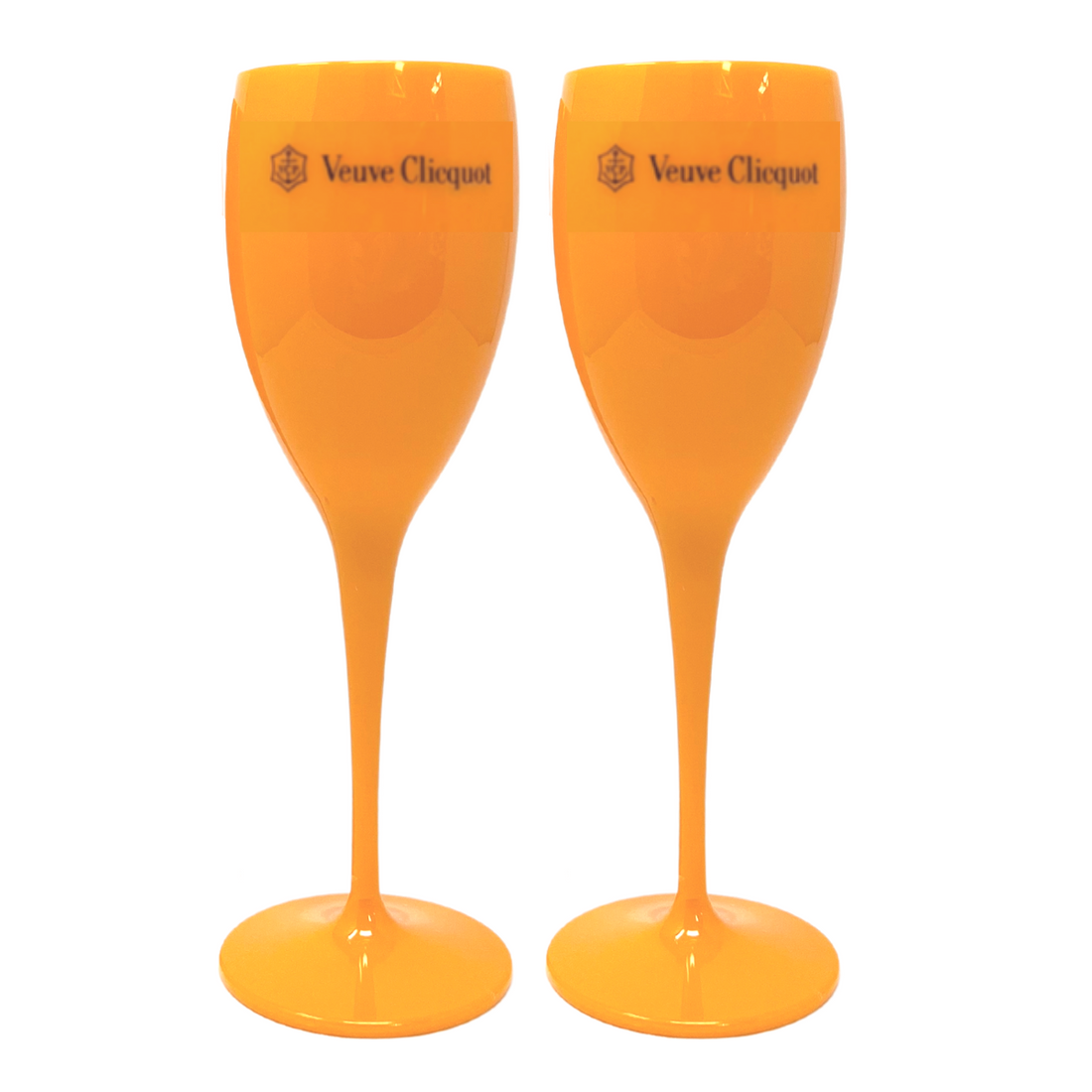 Orange Champagne Flutes