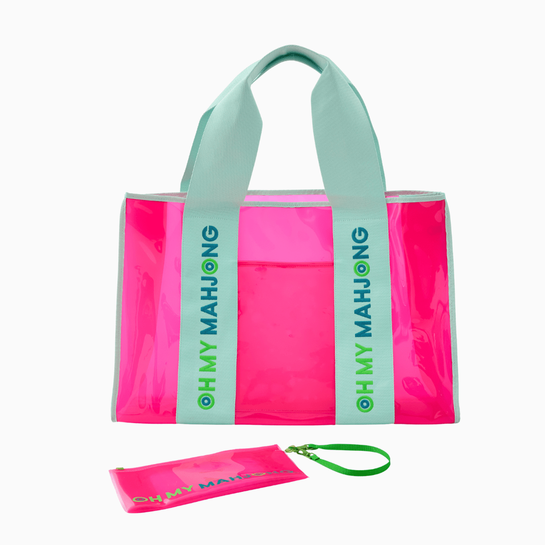 Oh My Mahjong Beach Bag | Pink