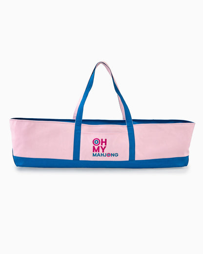 Oh My Mahjong Mat Storage Bag in Mint, Pink and Blue
