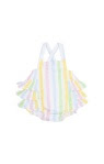 Ric Rac Stripe Ruffle Sunsuit