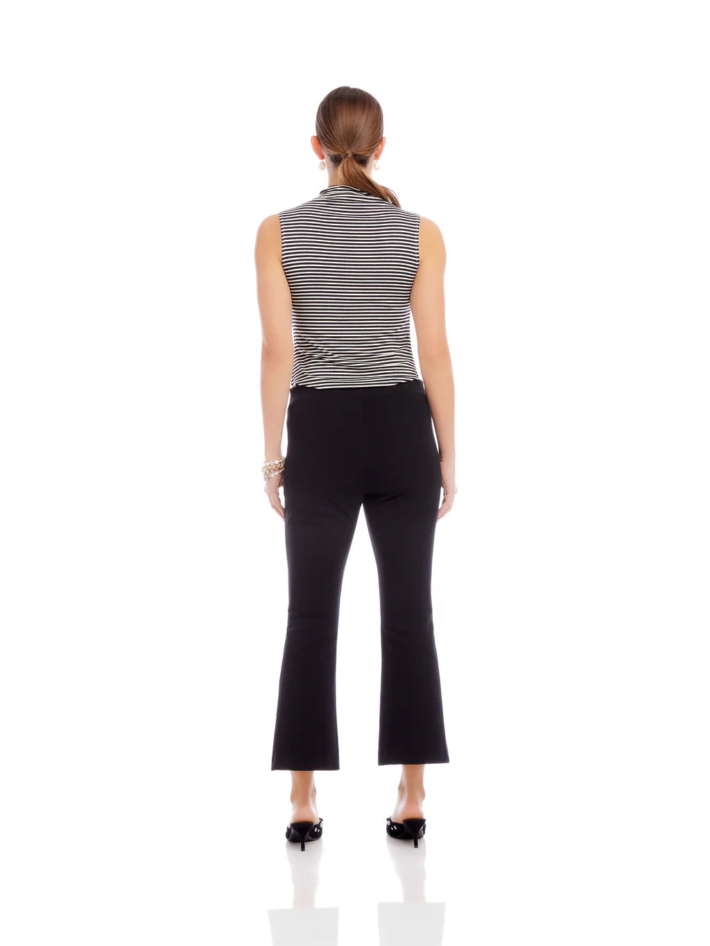 Black Sigourney Pintuck Pants