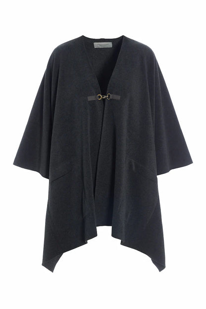 Henriette Steffensen Soft Cape in Black