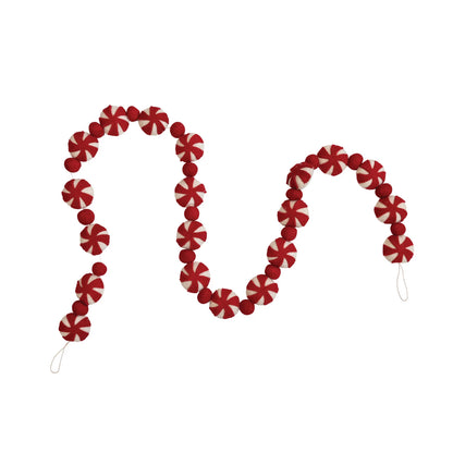 72" Wool Felt Ball Garland- Various Styles