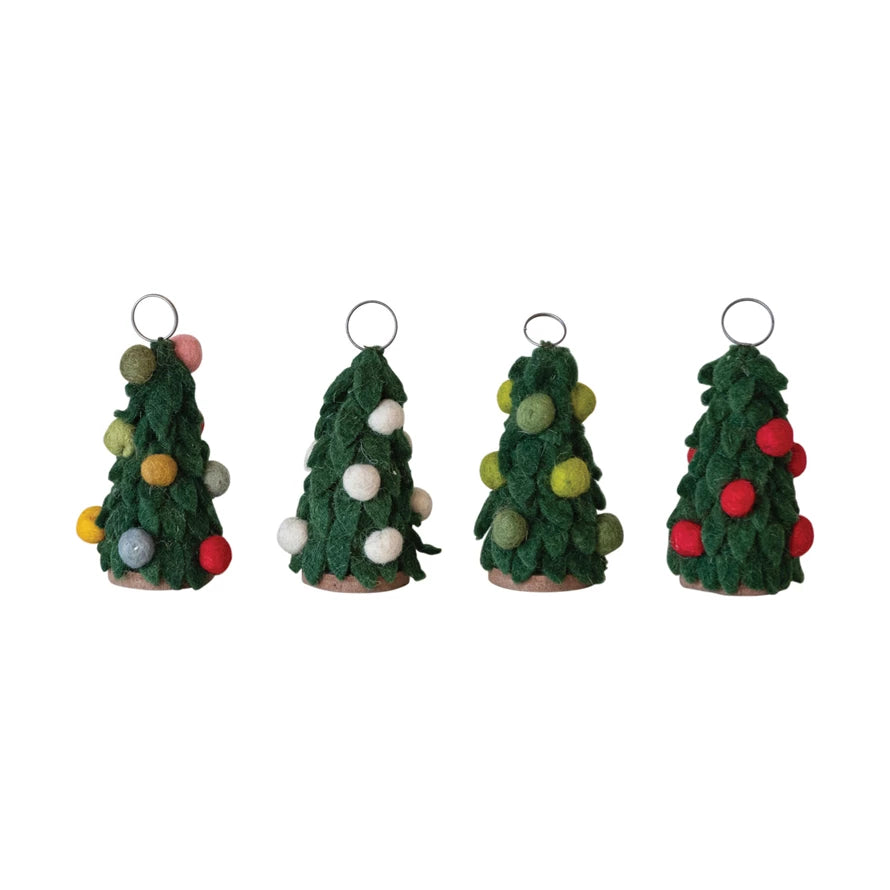 Handmade Christmas Tree Place Card Holders