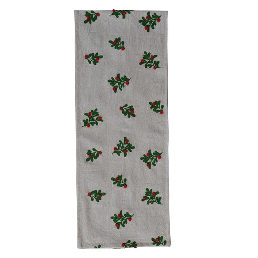 Mistletoe Patterned Table Runner