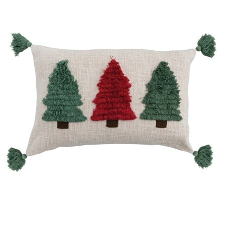 Fringe Trees with Tassels Pillow
