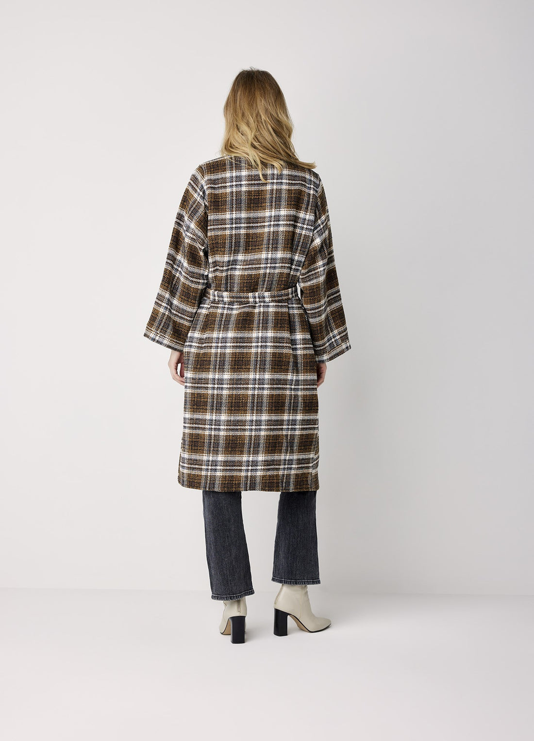 Summum Plaid Reversible Wrap Jacket