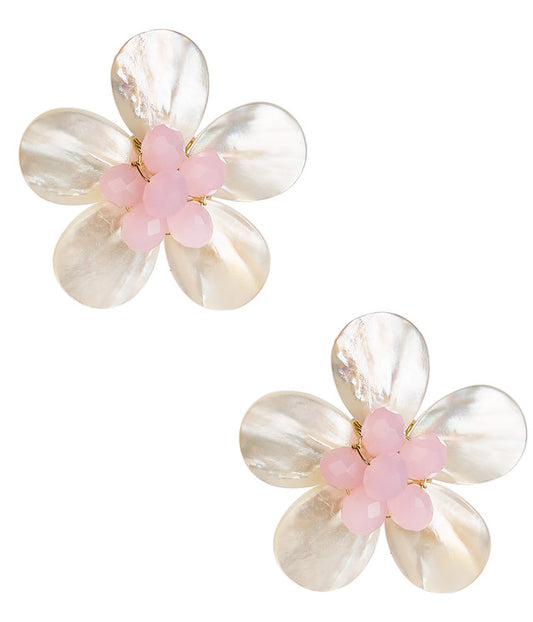 Lisi Lerch Libby Mother-of-Pearl Earrings Pink
