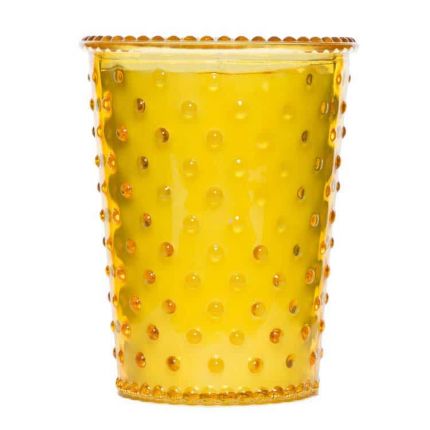Simpatico Meyer Lemon Hobnail Glass Candle