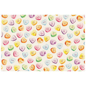Conversation Heart Placemats- Pad of 24