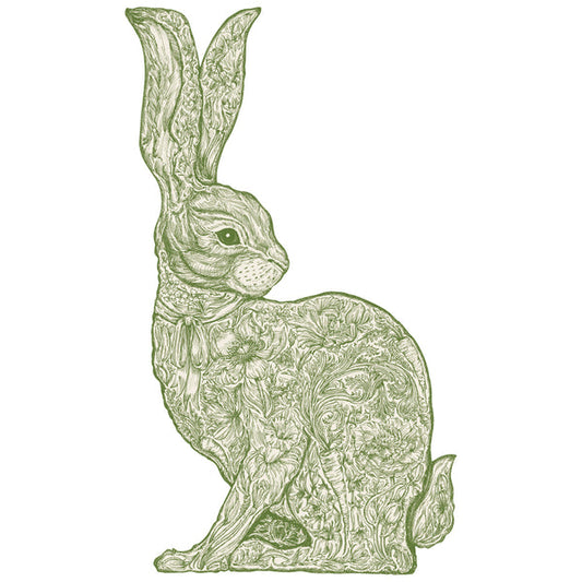 Die-Cut Greenhouse Hare Placemats- 12 Sheets