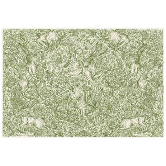 Hare Promenade Placemats- 24 Sheets