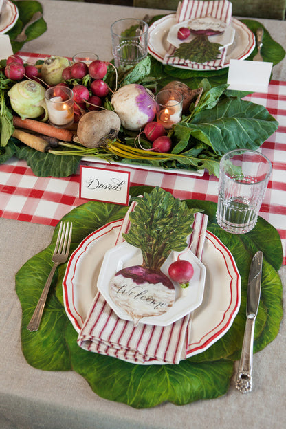 Die-Cut Cabbage Placemats- 12 Sheets