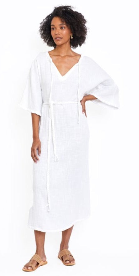 Phie Collective Organic Cotton Long Braided Tunic