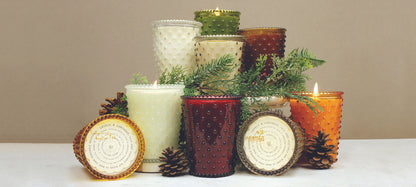 Simpatico Evergreen Hobnail Candle