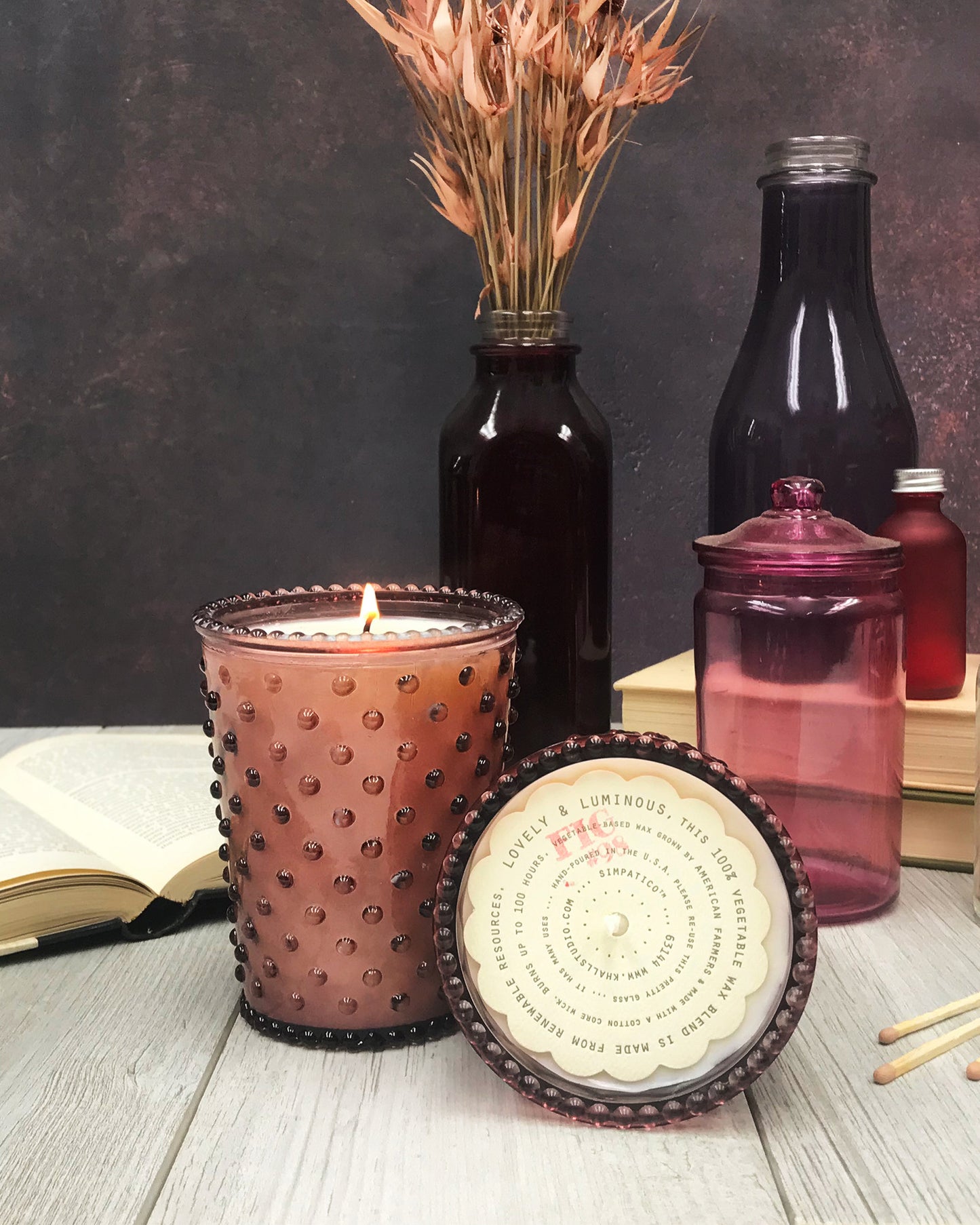 Simpatico Fig Hobnail Candle