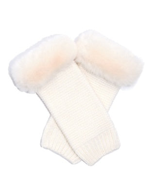 Echo Chunky Arm Warmer w/ Faux Fur