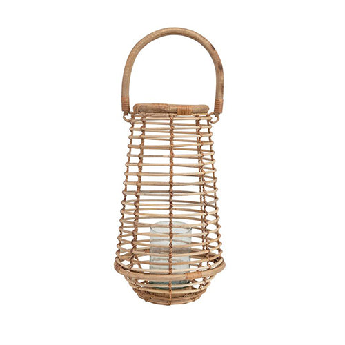 Ratten Tappered Lanter with Handle
